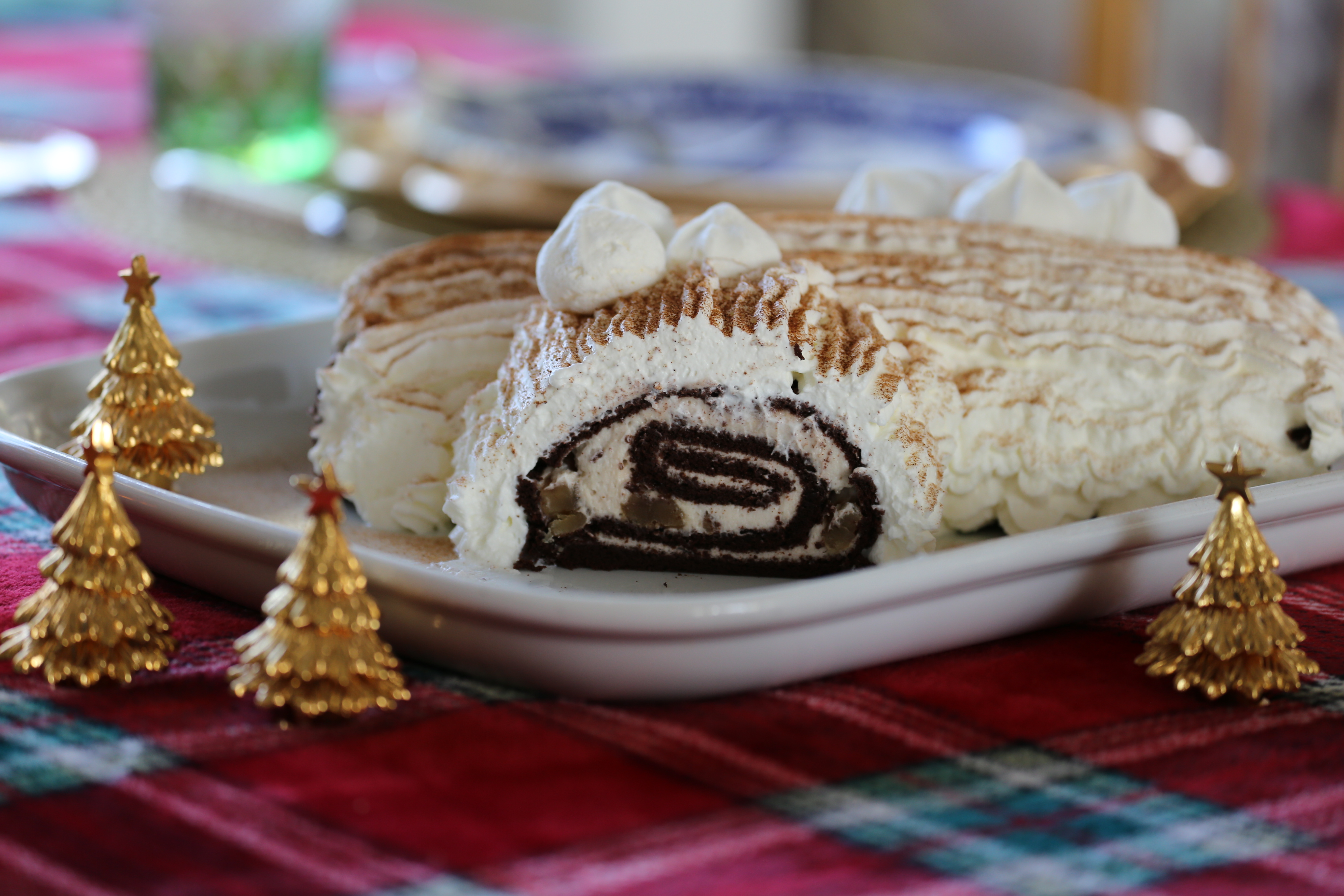 Tronchetto Di Natale Ai Marrons Glaces.Tronchetto Di Natale Al Cioccolato E Marrons Glaces 3 Ricette Sul Como